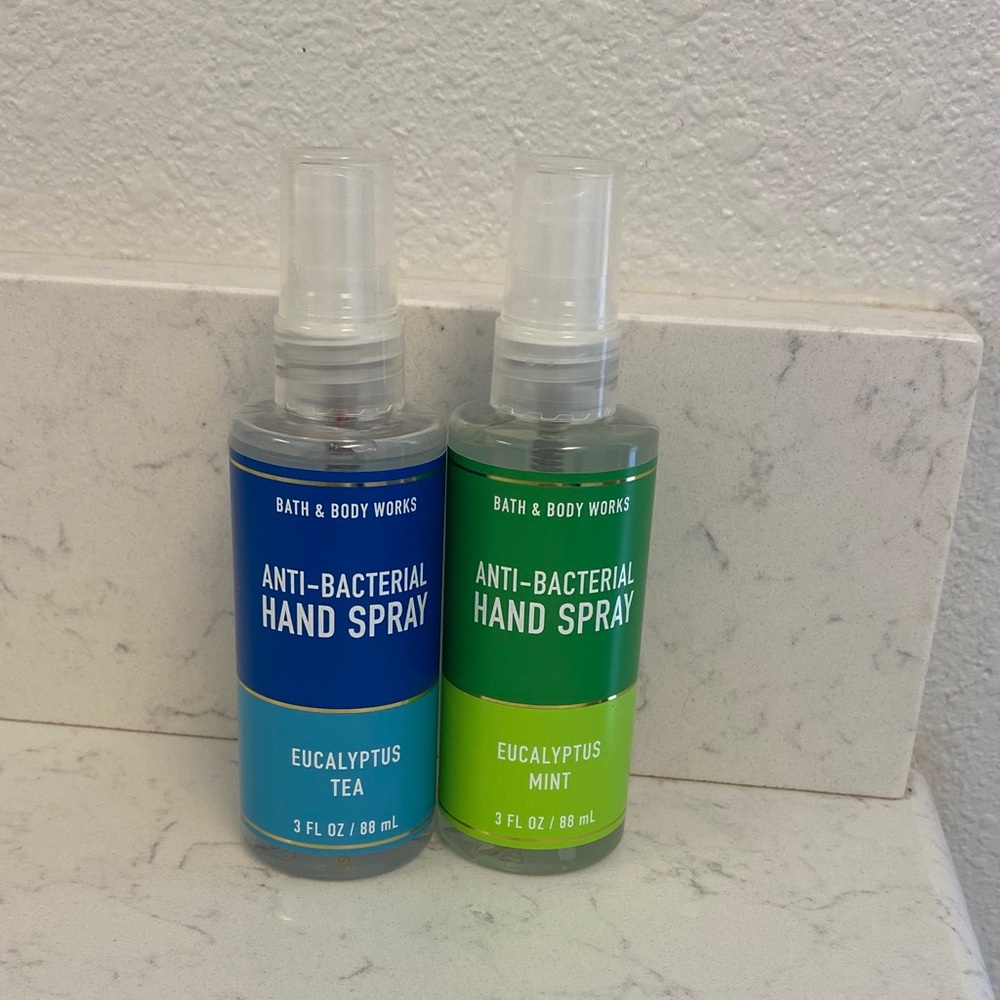 Bath & Body Works Anti-Bacterial Hand Spray Duo - Blue and Green